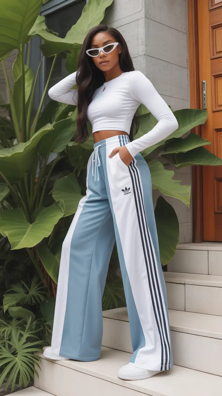 sweatpants outfits 2026 Retro Sport Aesthetic Reinvented