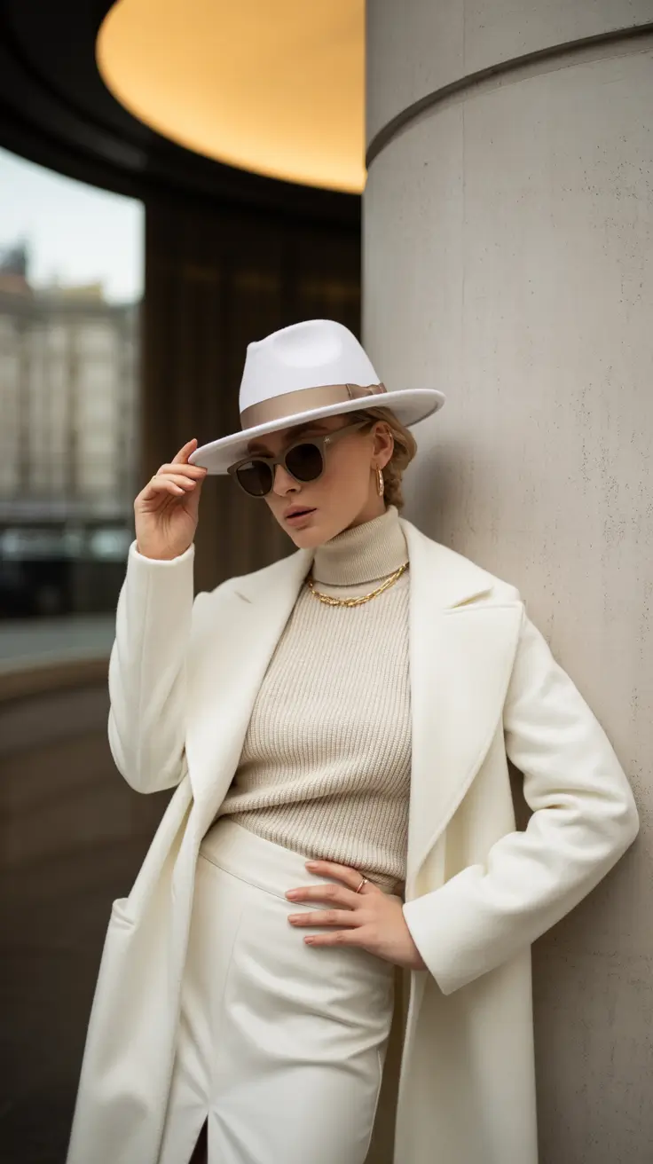 trendy winter outfits 2025-2026 All-White Winter Luxury