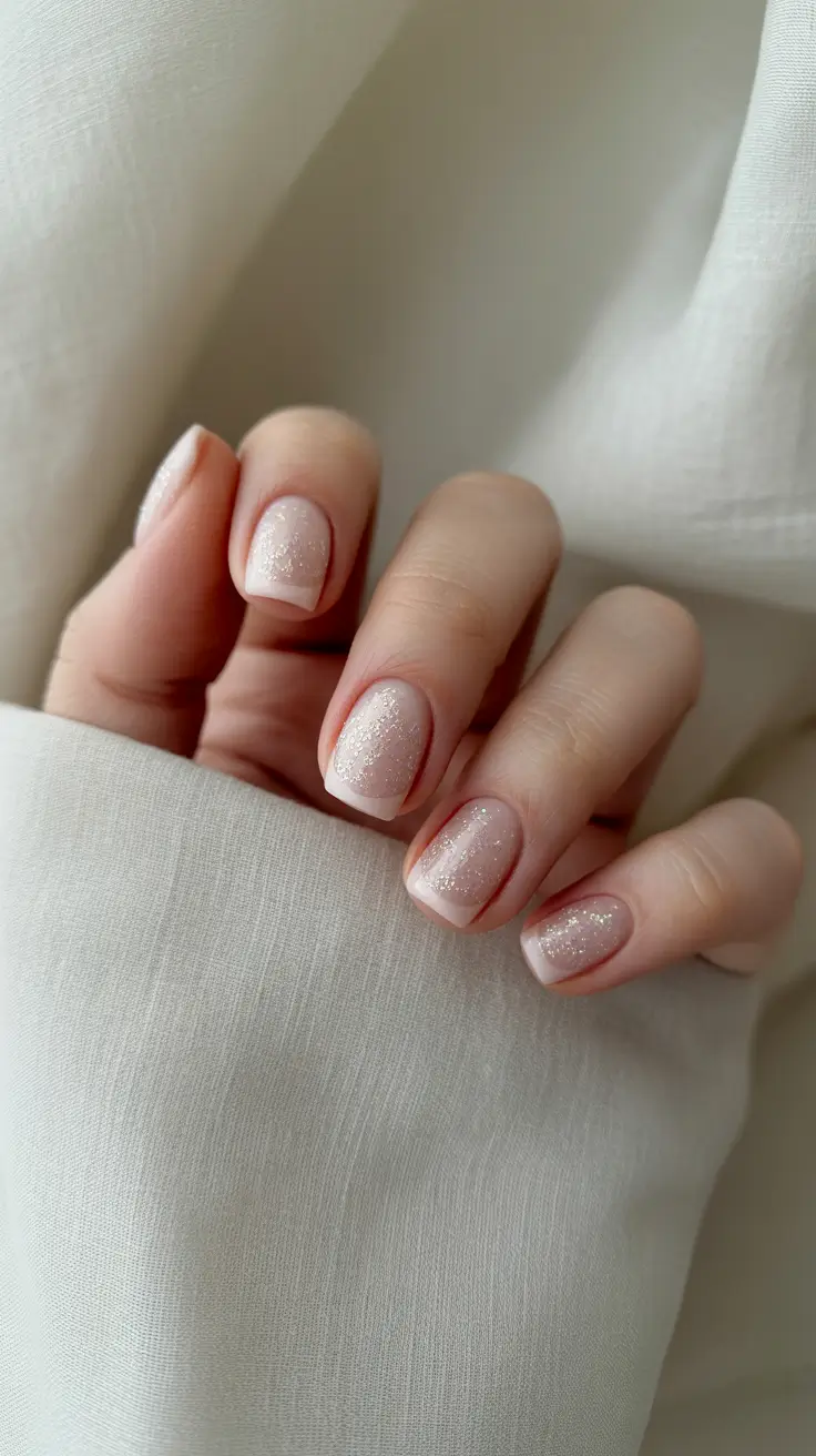 White Nail Trends Christmas 2025 Snowfall Whisper