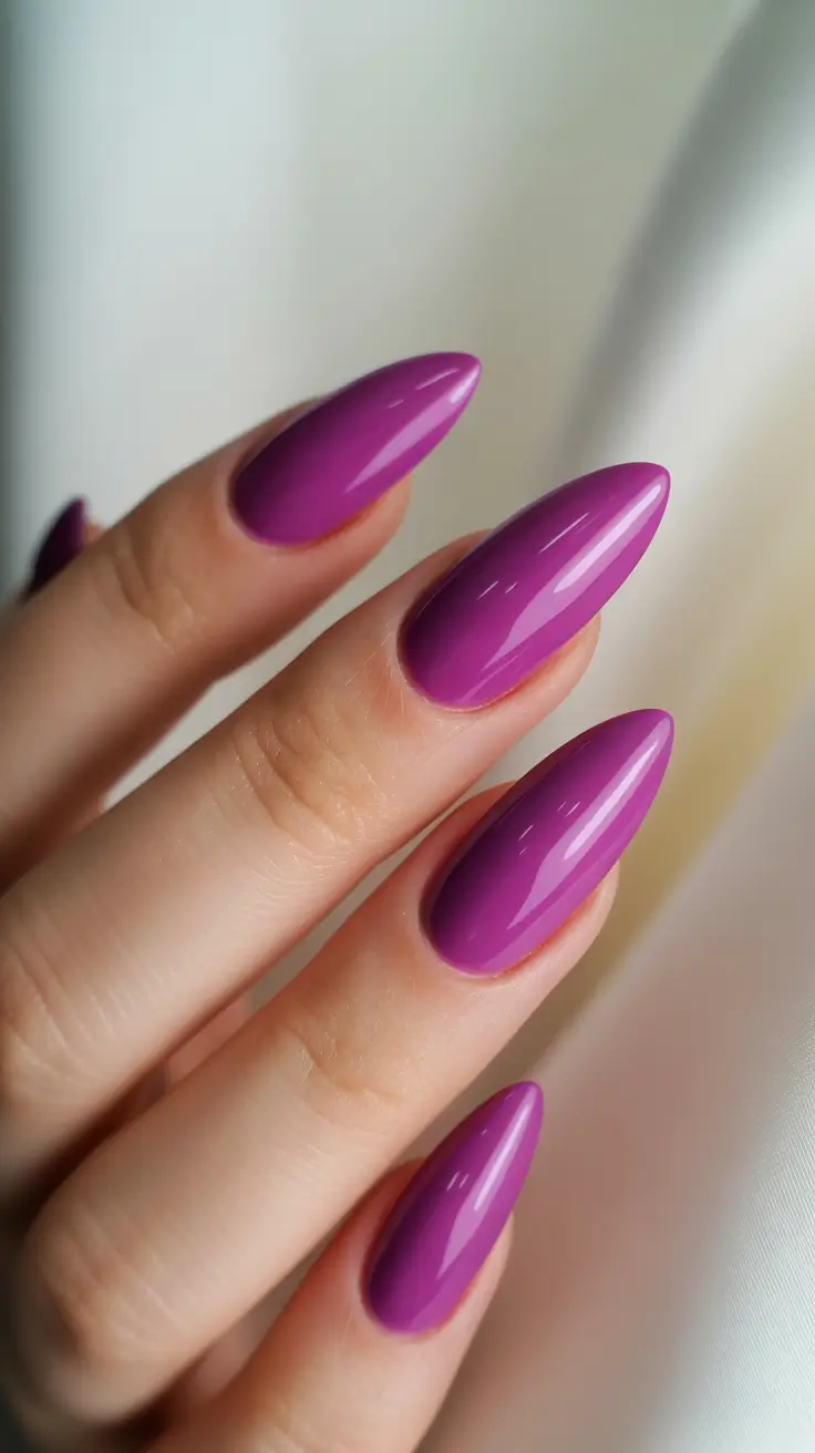 Winter Almond Nails 2025-2026 Violet Mirage
