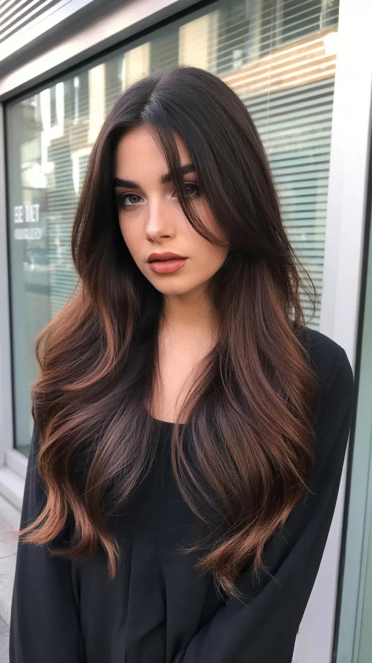 Best haircut ideas 2026 Chocolate Brown Long Layers