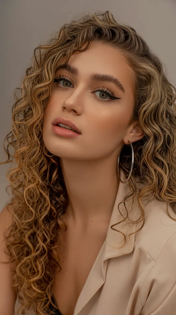 Best haircut ideas 2026 Modern Shag with Defined Curls