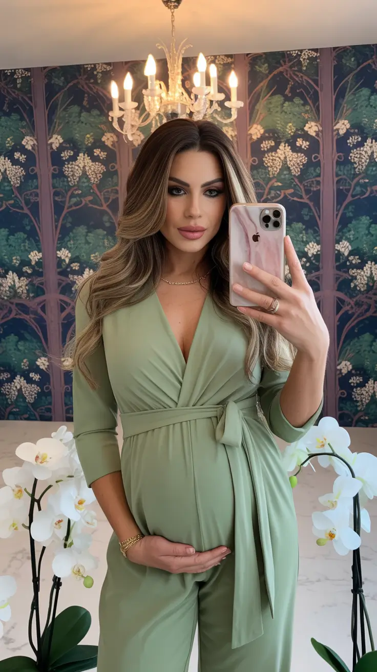 Best pregnancy outfits 2026 Sage Green Serenity