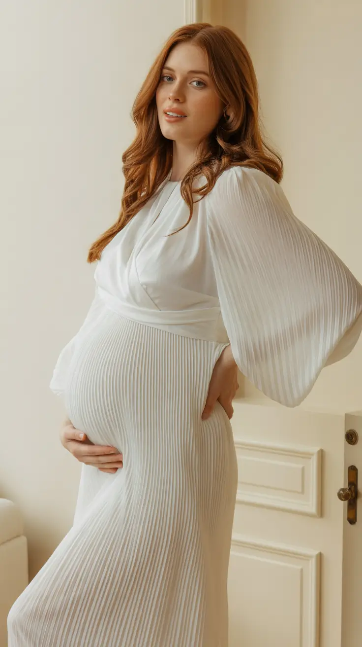 Best pregnancy outfits 2026 Heavenly White