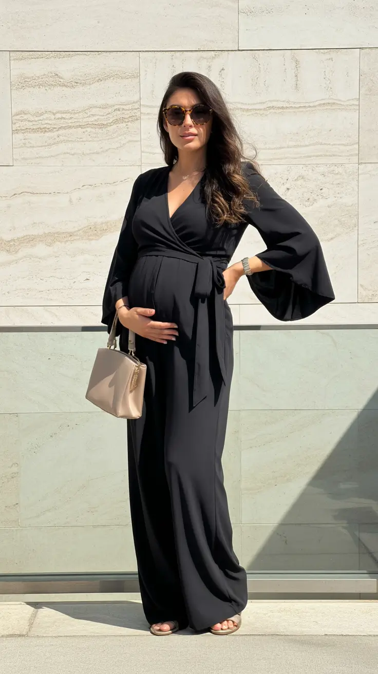 Best pregnancy outfits 2026 Timeless Black Sophistication