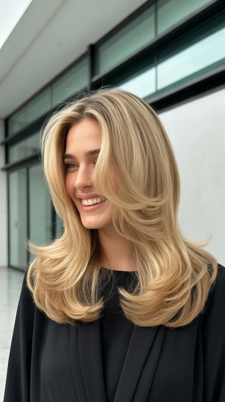 Blonde hair color 2026 for every skin tone Sunlit Champagne Layers