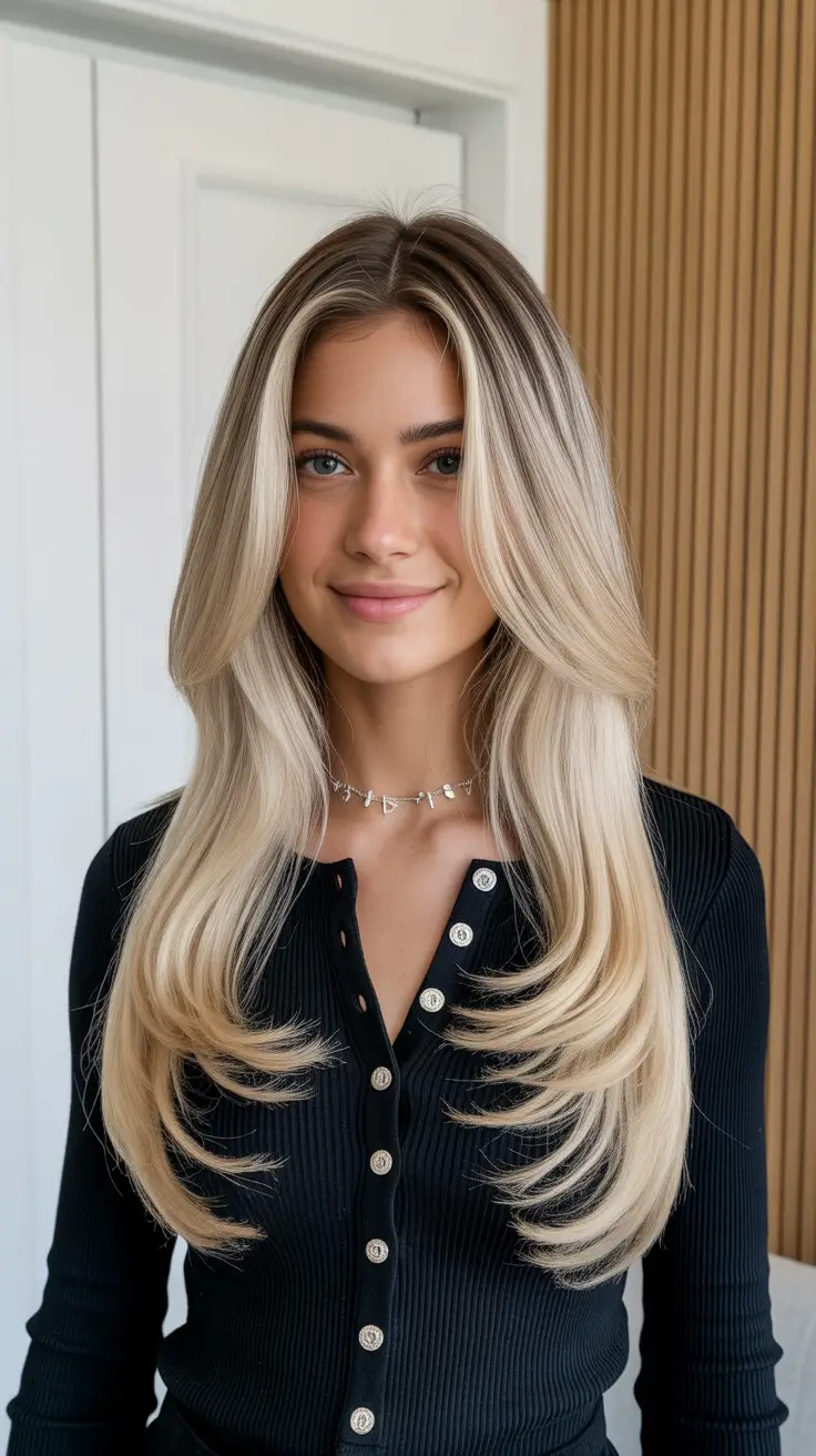 Blonde hair color 2026 for every skin tone Rooted Champagne Layers