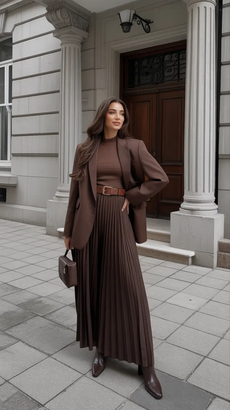 Brunch outfit ideas 2026 Chocolat Chic for Cool Days