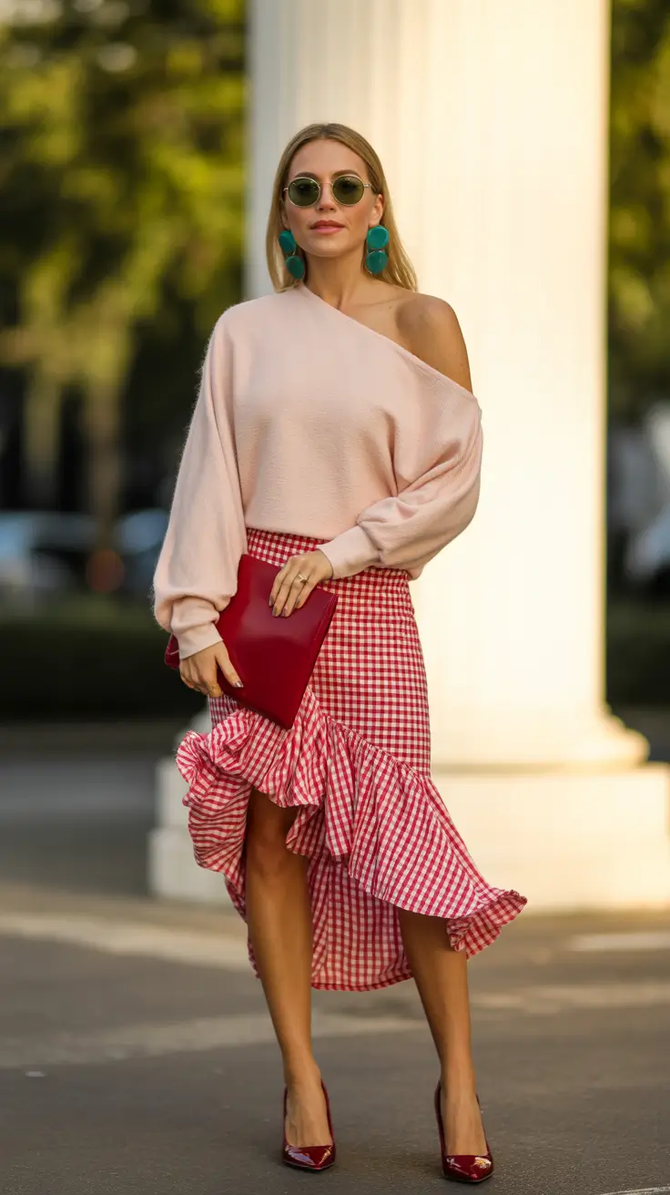 Brunch outfit ideas 2026 Soft Romance in Gingham