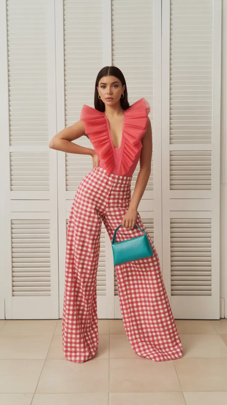Brunch outfit ideas 2026 Retro Picnic Glam