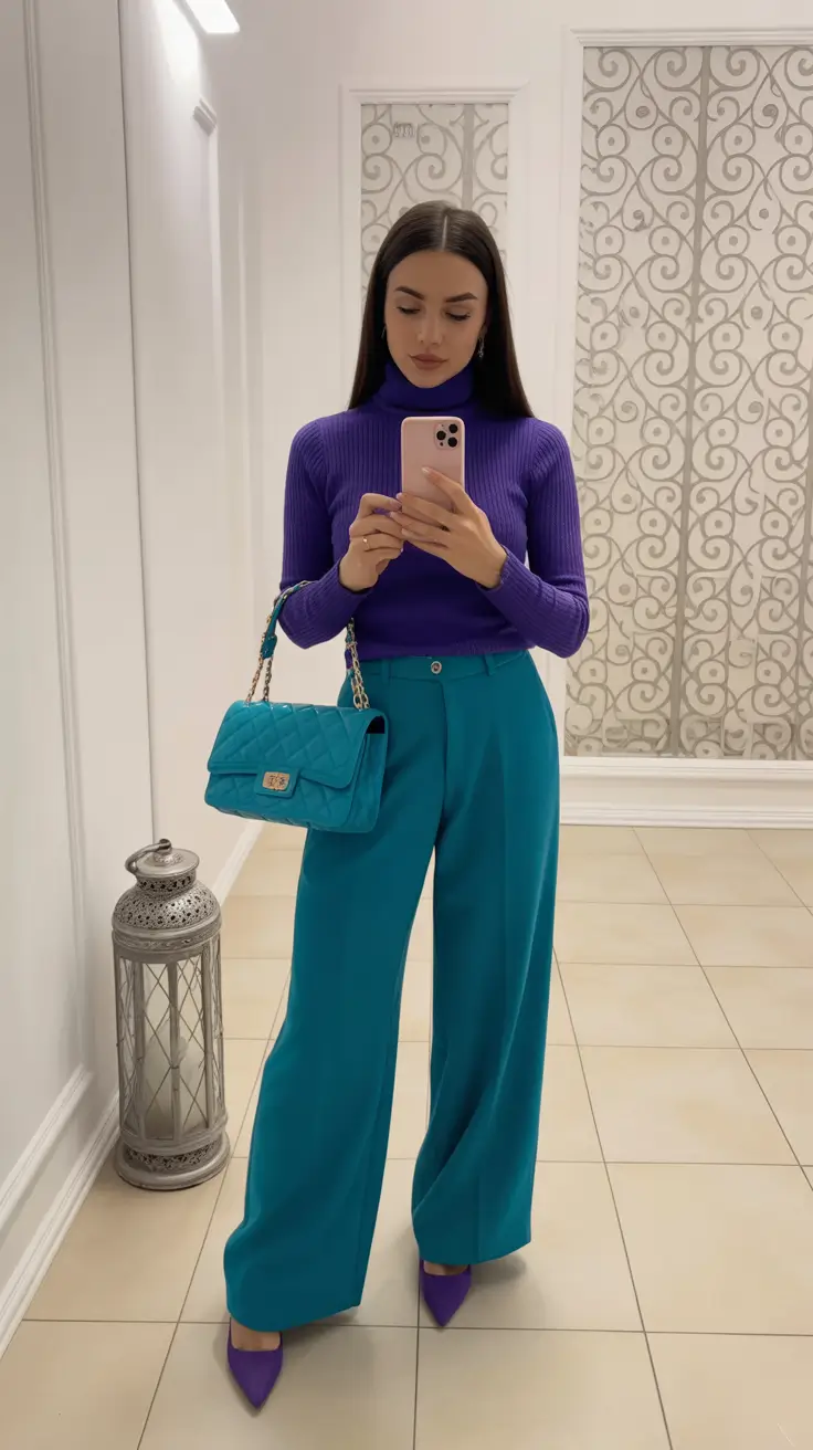 Brunch outfit ideas 2026 Playful Saturation with Jewel Hues