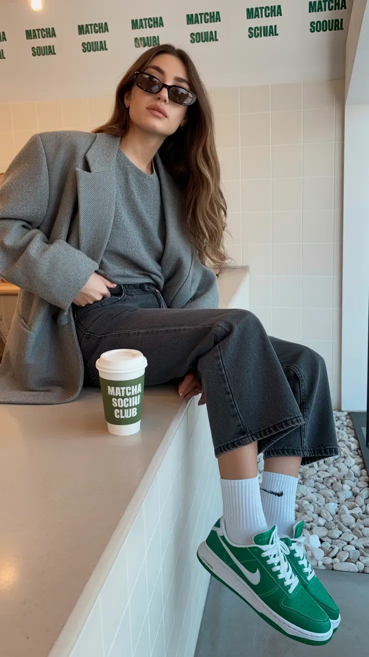Casual outfits with sneakers 2026 Matcha Minimalism The Cool Girl Code