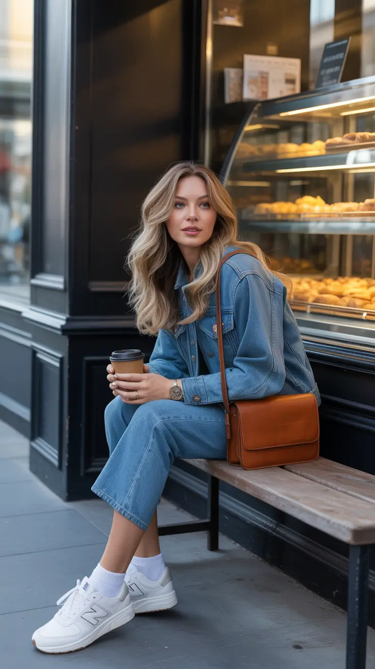 Casual outfits with sneakers 2026 Denim Harmony Effortless Layers for Everyday Chic