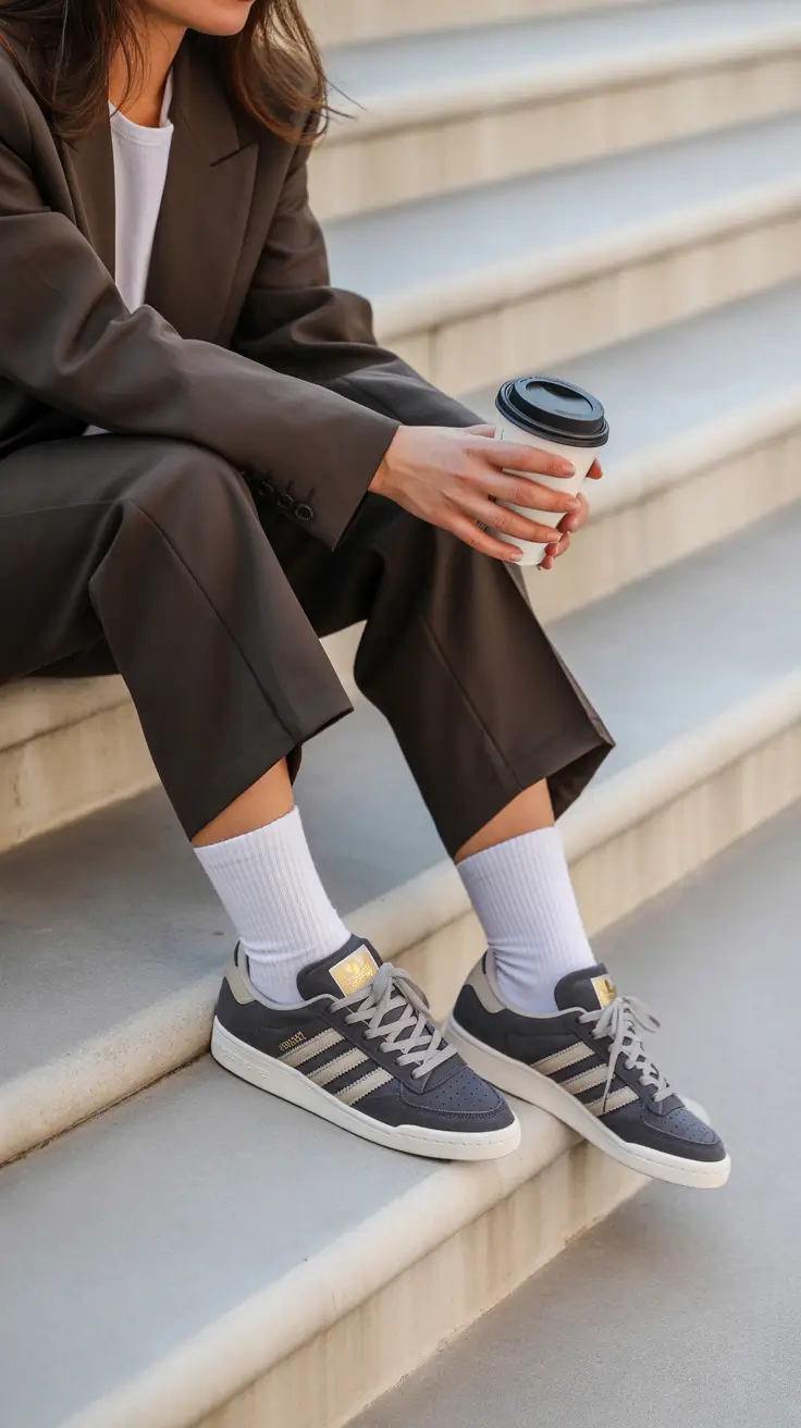 Casual outfits with sneakers 2026 Coffee Run Minimalism Tailored Meets Sport