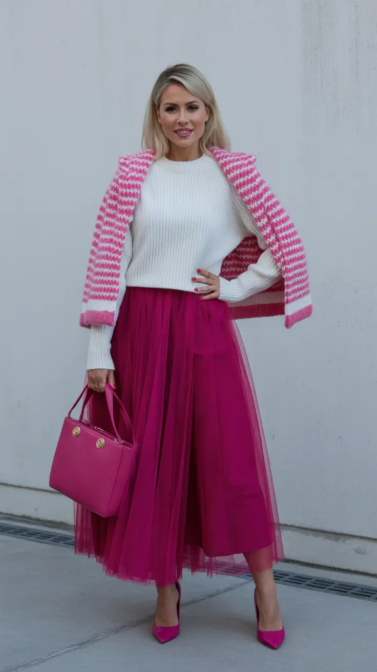 Chic capsule wardrobe outfits 2026 Soft Pink Energy