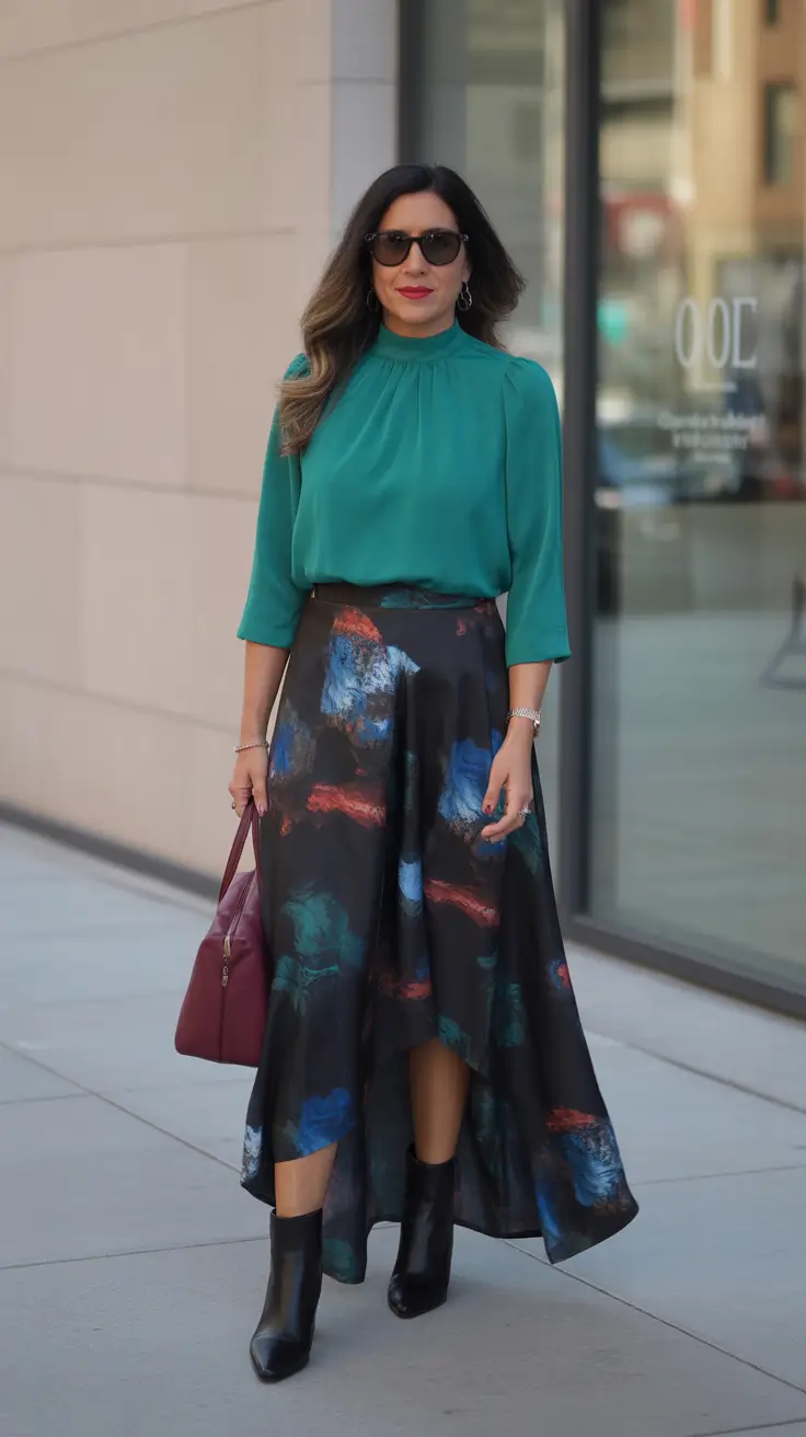 Chic outfits for women over 40 in 2026 Artistic Chic with a Touch of Edge