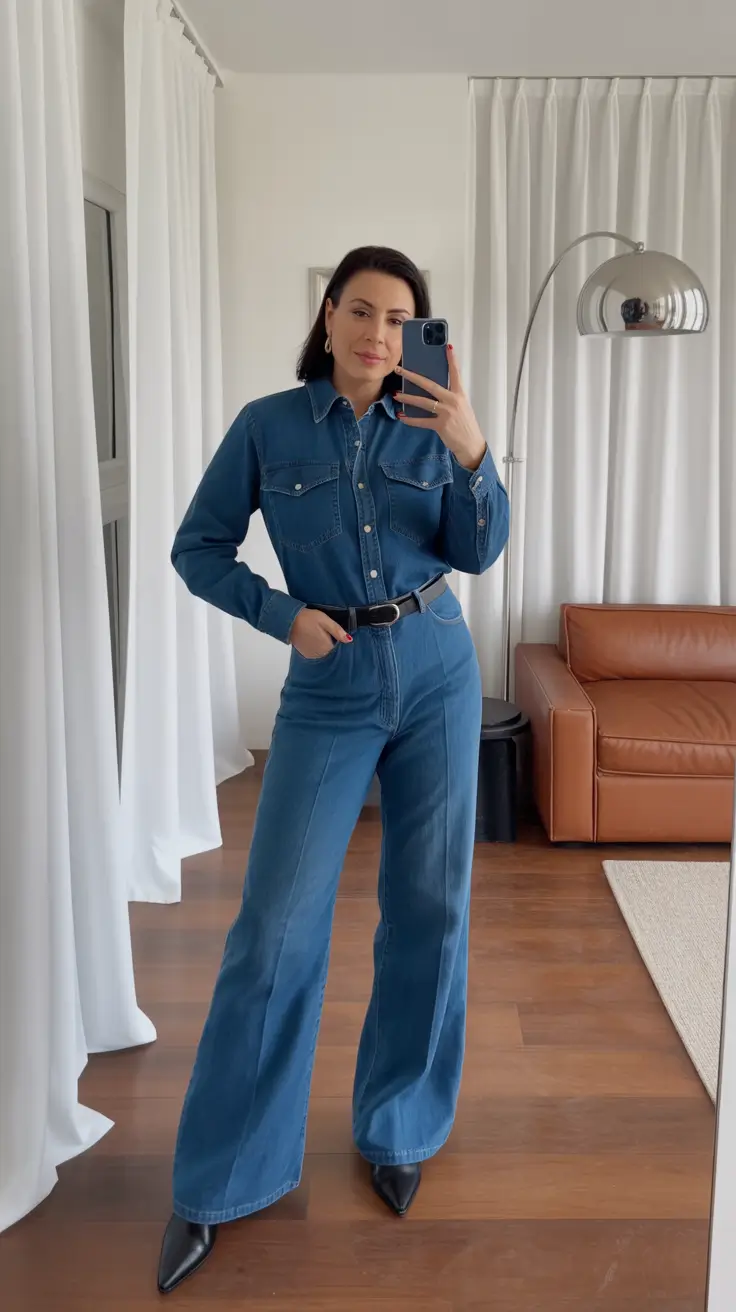 Chic outfits for women over 40 in 2026 Denim-on-Denim The 2026 Way