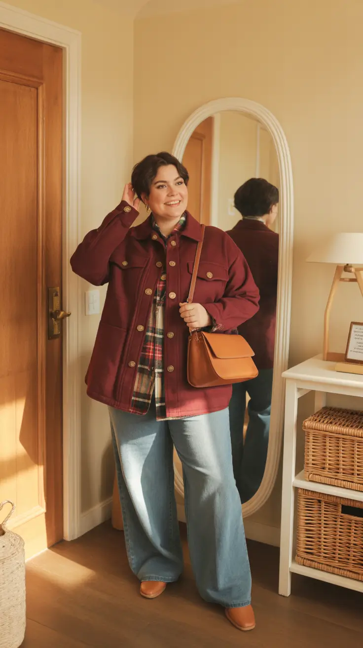 Cute women plus-size outfits 2026 Warm Tones & Weekend Spirit