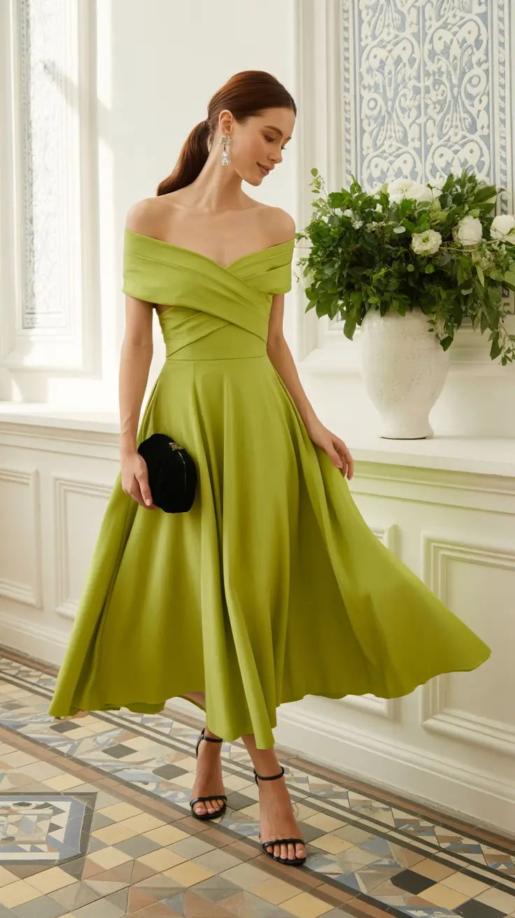 Elegant wedding guest outfits 2026 Lime Grace