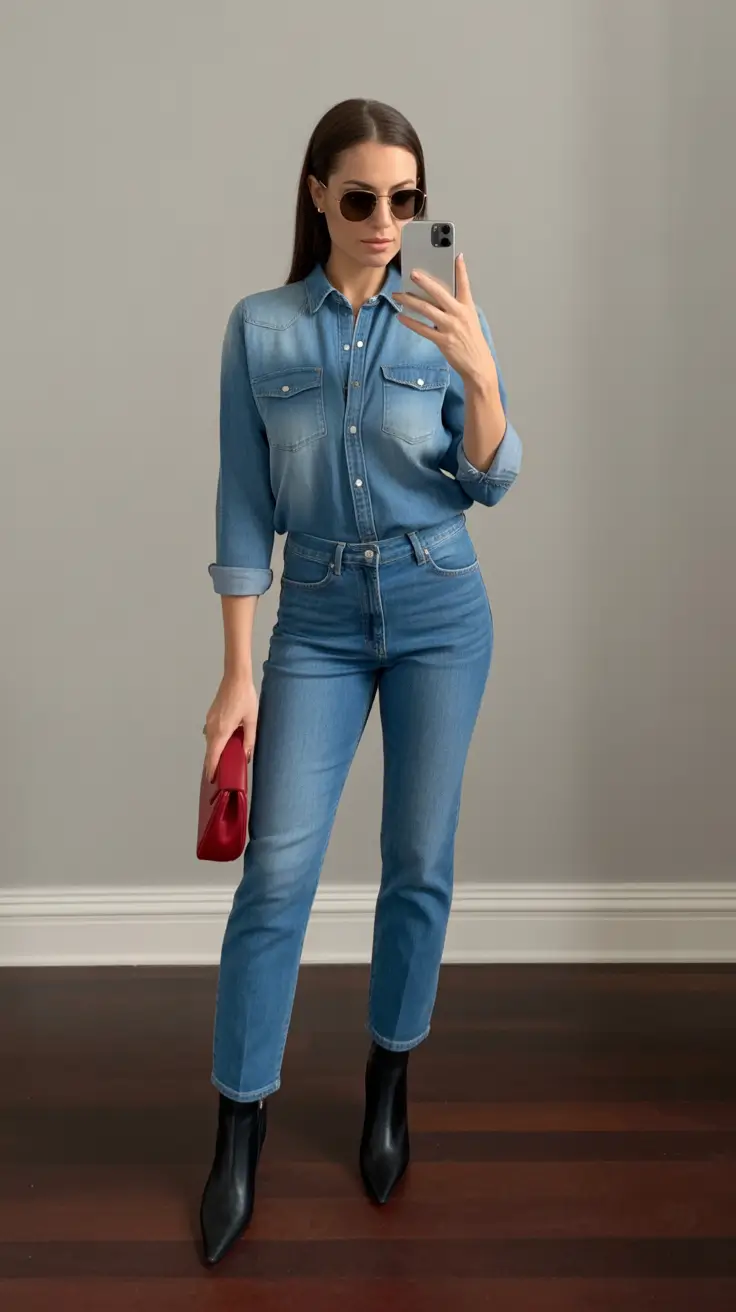 Going out outfits for women 2026 Denim on Denim