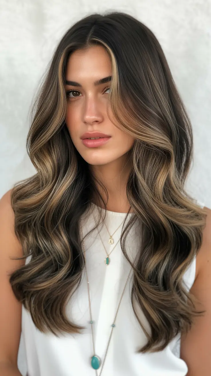 hair color ideas 2026 for every skin tone Caramel Ribbon Balayage
