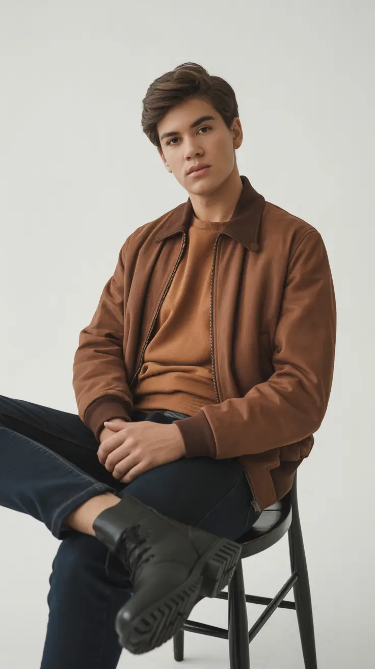 Men's outfit ideas 2026 Warm Vintage Ease