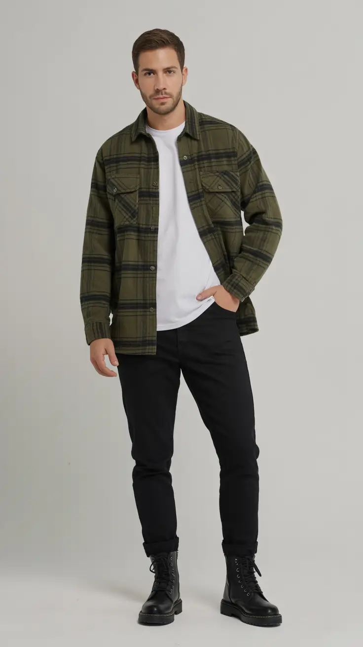 Men's outfit ideas 2026 Modern Plaid Revival