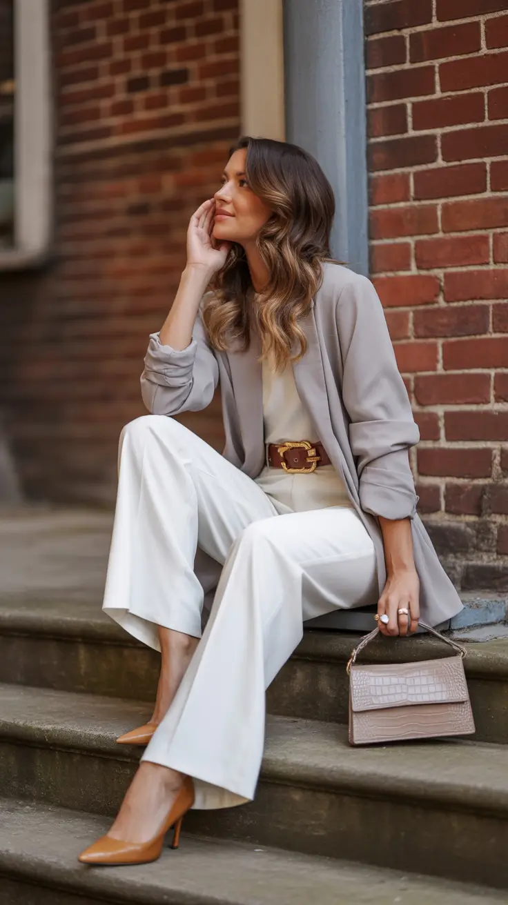 modern office outfits for work 2026 Soft Neutrals for Everyday Elegance