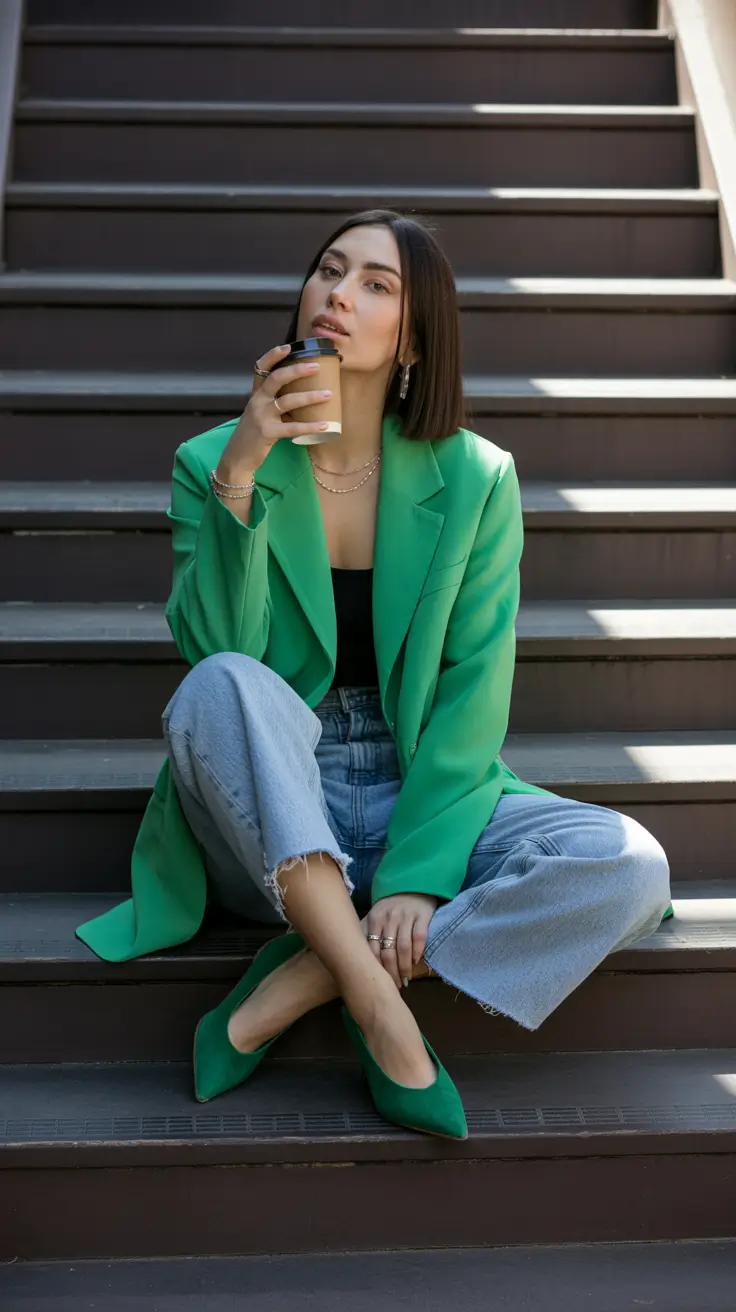 modern office outfits for work 2026 Green Energy for Casual Fridays