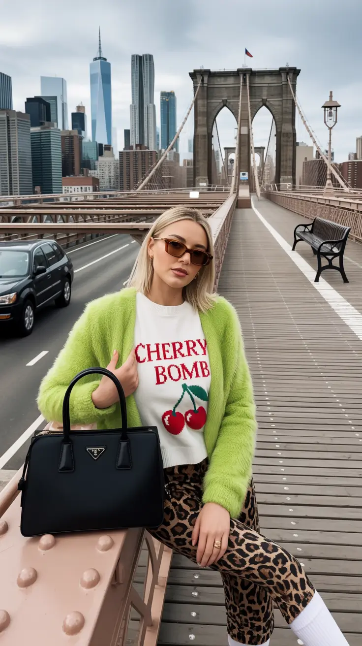 New York outfit ideas 2026 Playful Attitude: Cherry Bomb Energy
