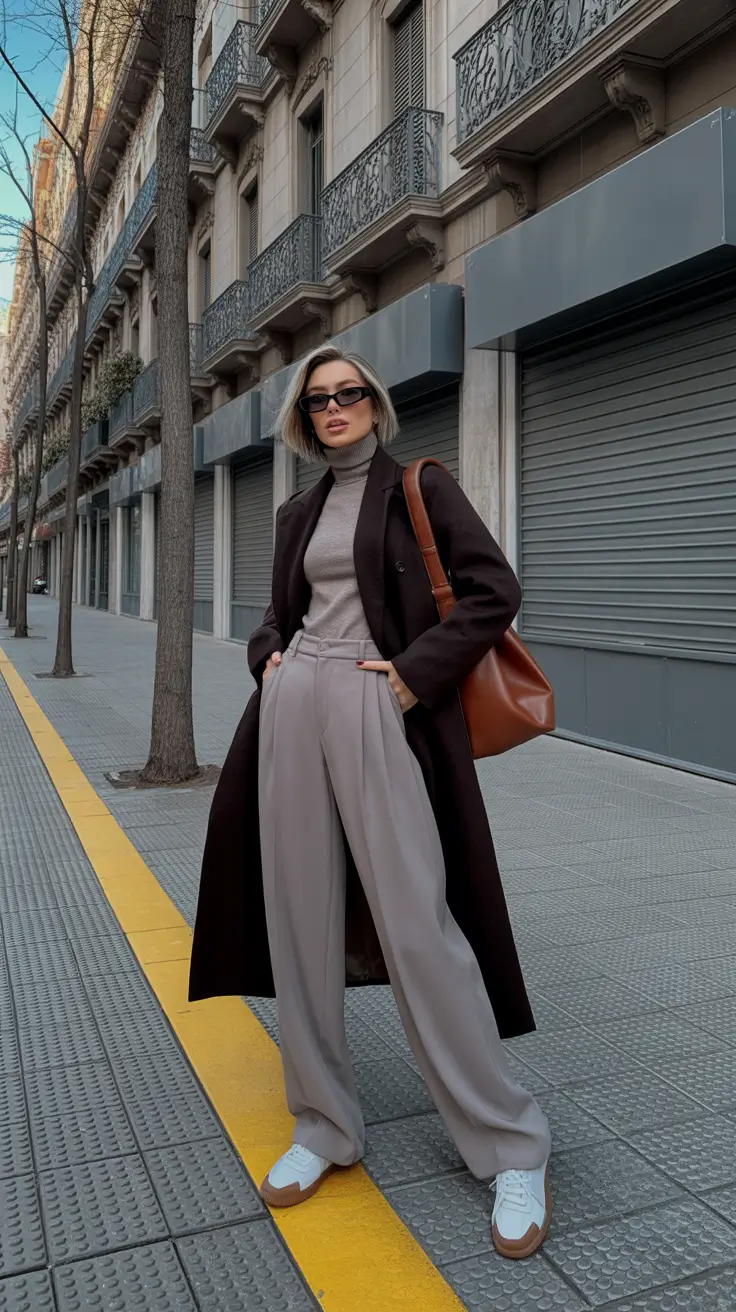 New York outfit ideas 2026 Monochrome Mood: Coffee and Cream Palette