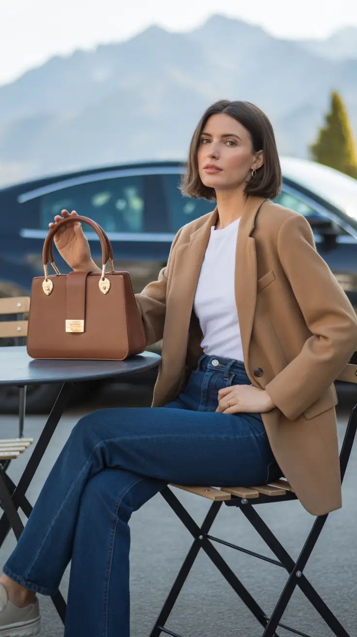 Stylish blazer outfits 2026 beige ease