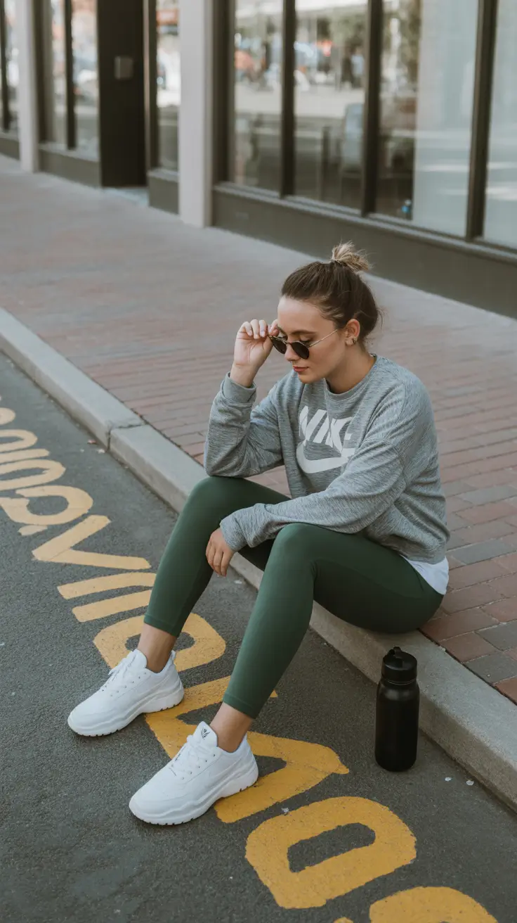 Stylish women workout outfits 2026 Urban Ease in Motion