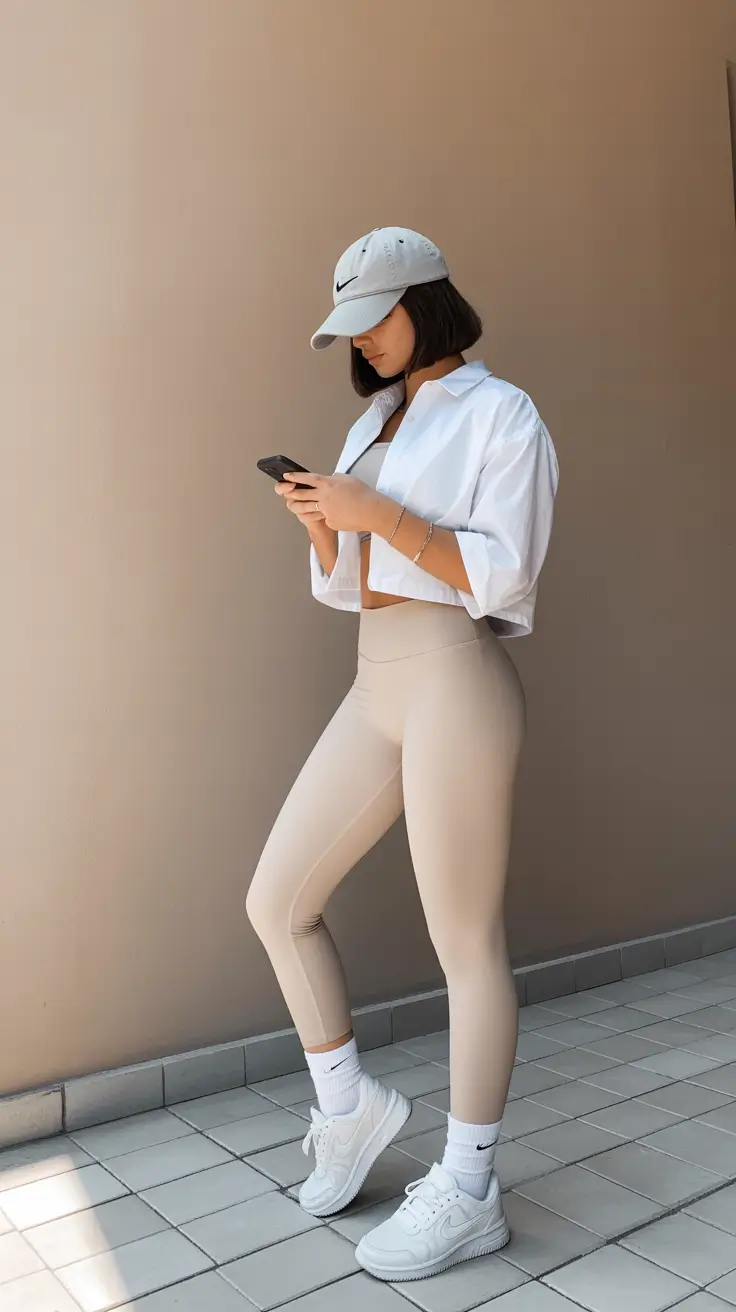 Stylish women workout outfits 2026 Effortless Neutrals
