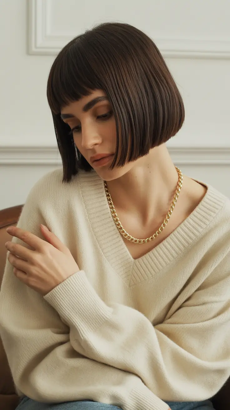 Trendy bob haircuts 2026 Micro Bob with Bangs