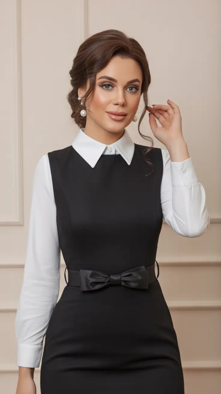 Trendy business casual outfits for women 2026 Monochrome Grace The Timeless Black and White