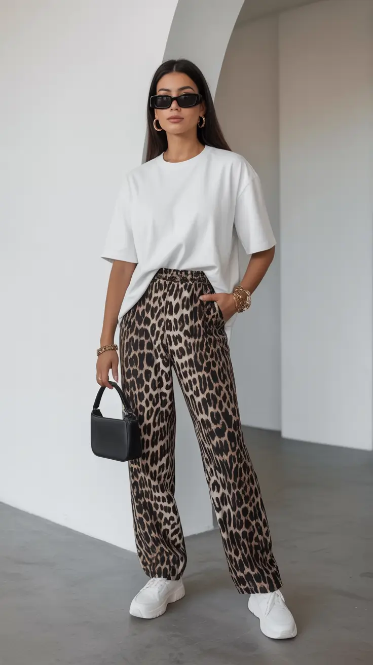 Trendy jeans outfits 2026 Leopard Mood and Street Simplicity