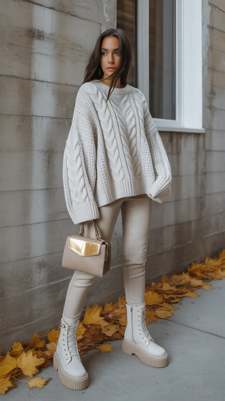 Trendy outfits for moms 2026 Snow Knit Comfort