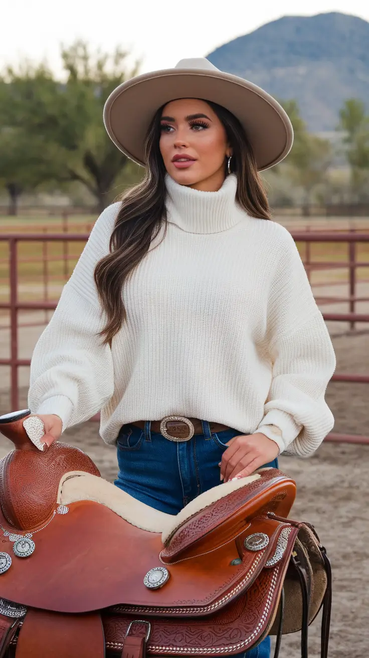 Trendy rodeo outfits 2026 Soft Neutrals, Strong Statement