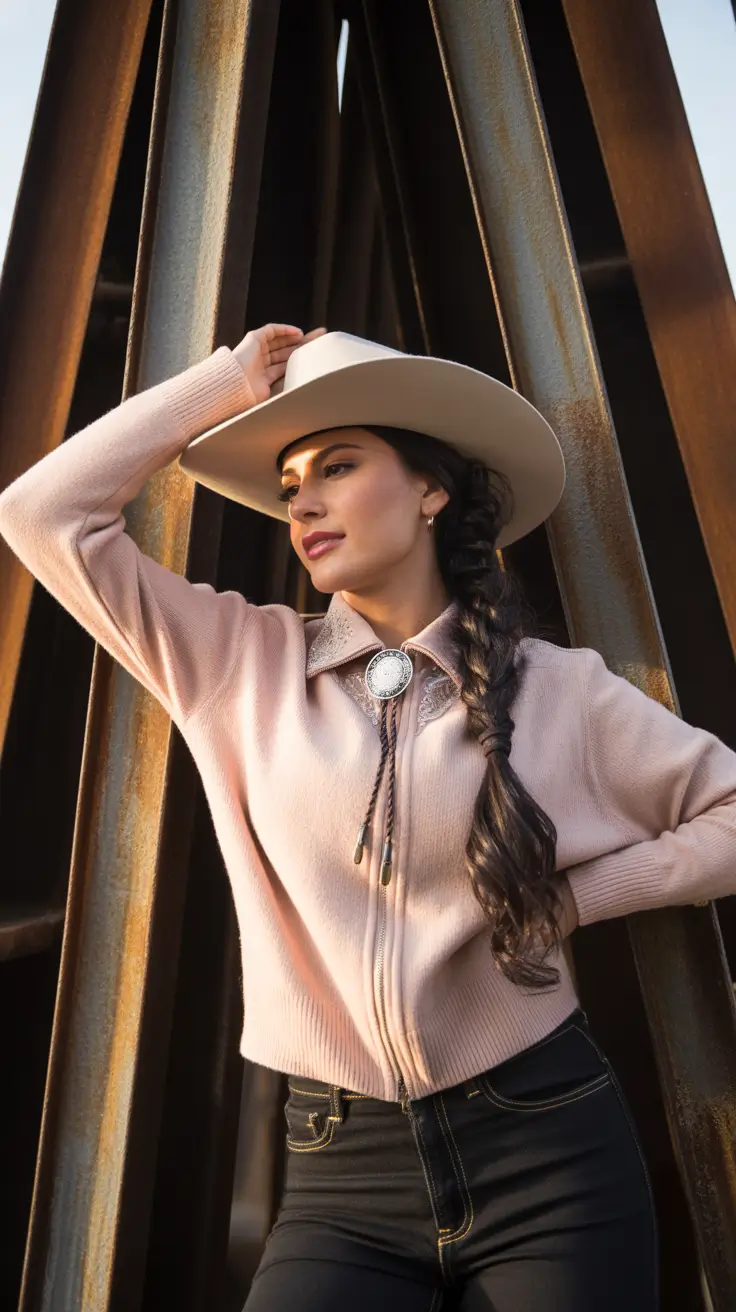 Trendy rodeo outfits 2026 Blush and Bolo Charm