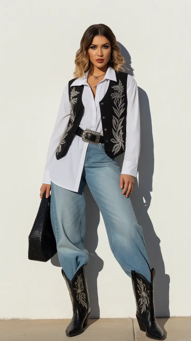 Trendy rodeo outfits 2026 Refined Rodeo Layers