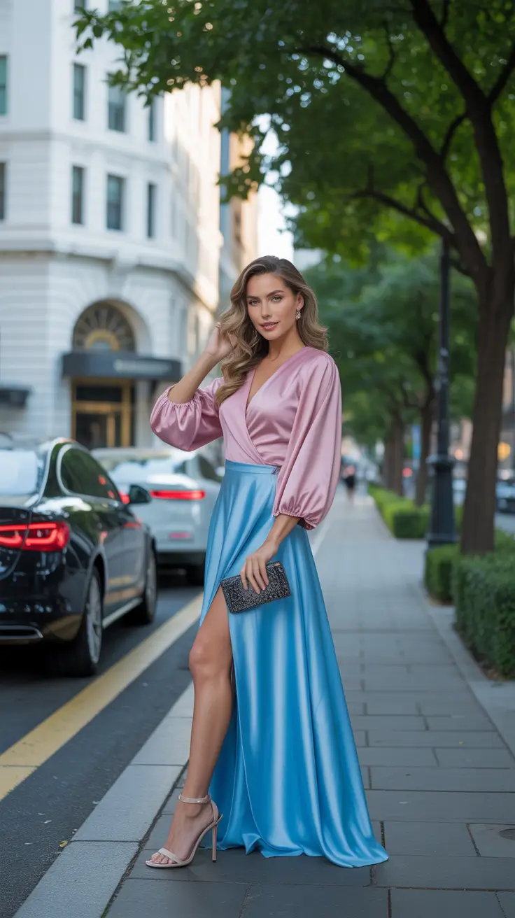 Trendy vacation outfits 2026 Satin Dreams Sunset Glamour