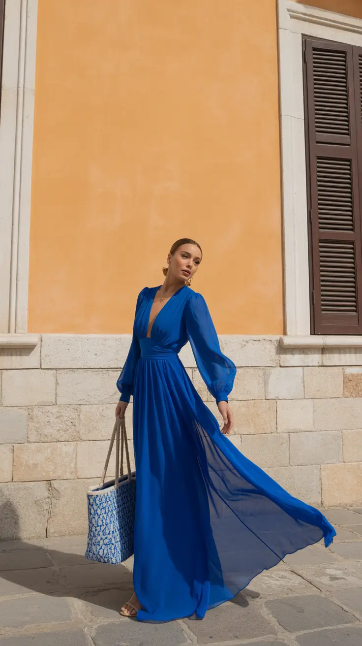 Trendy vacation outfits 2026 Ocean Royalty Electric Blue Statement