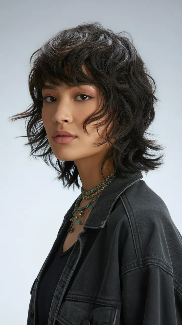 Trendy wolf haircut 2026 Urban Texture Revival