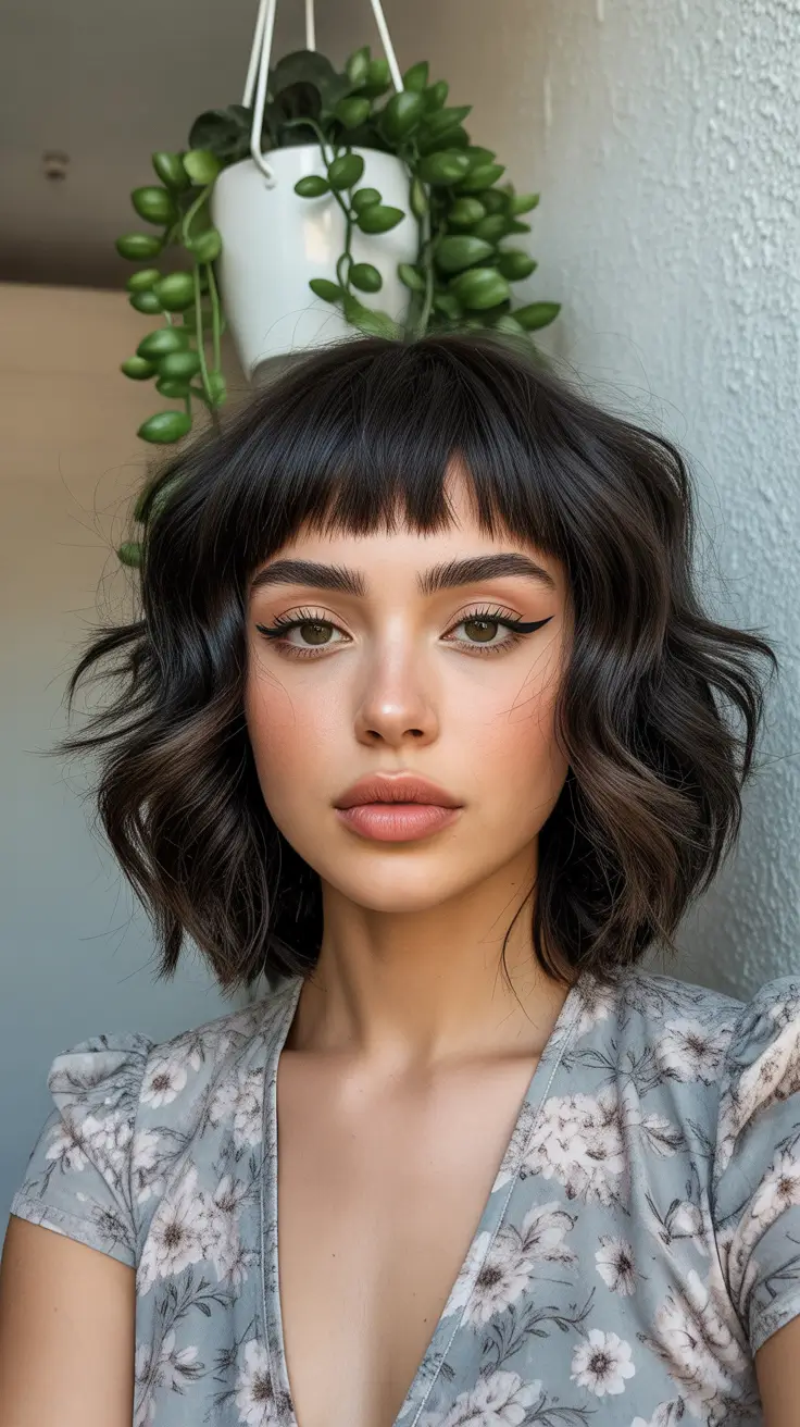 Trendy wolf haircut 2026 Soft Noir Waves