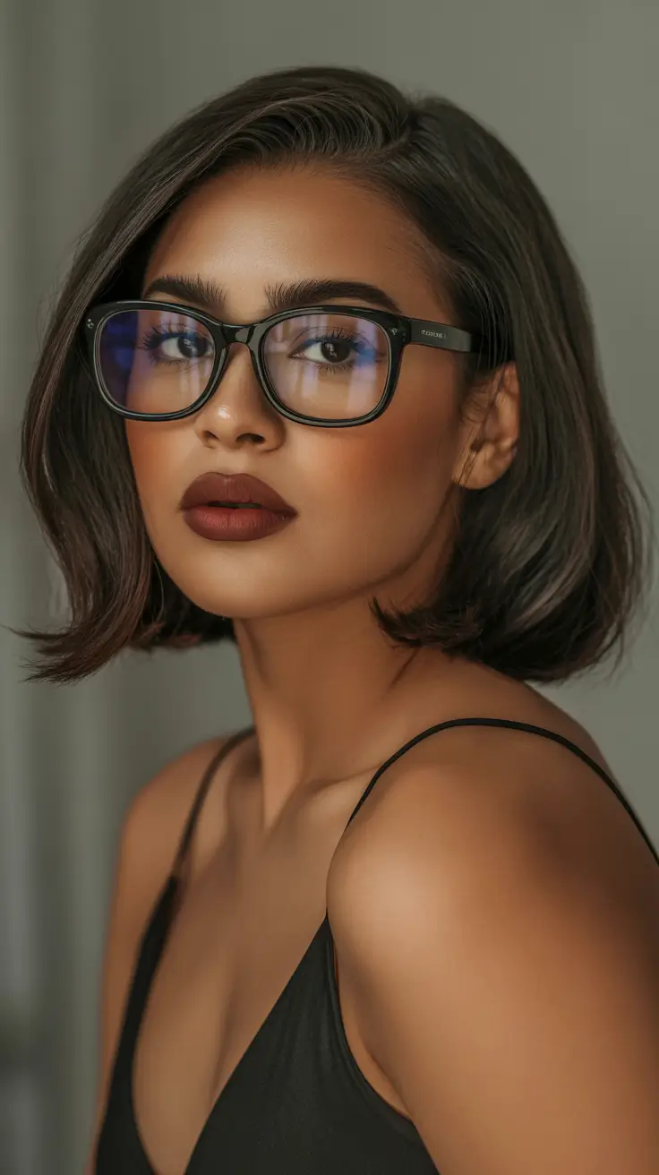 Best haircuts for chubby faces 2026 Curved Modern Bob With Refined Volume