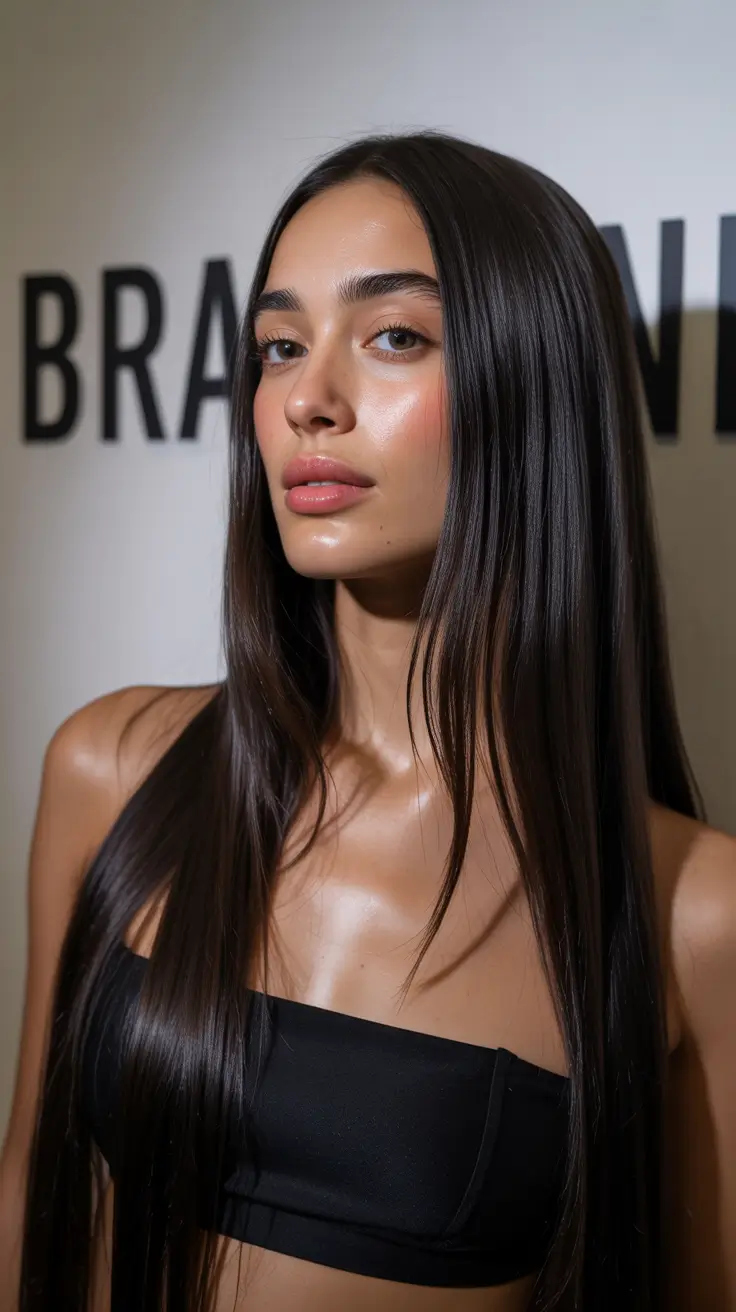 Best haircuts for long hair 2026 Ultra Sleek Straight Step Cut