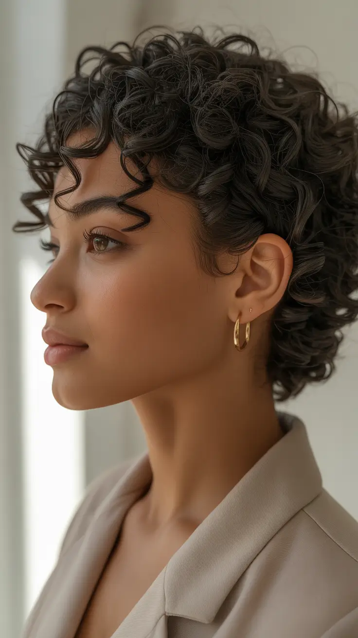 Cute curly hairstyles for women 2026 Modern Pixie Curls