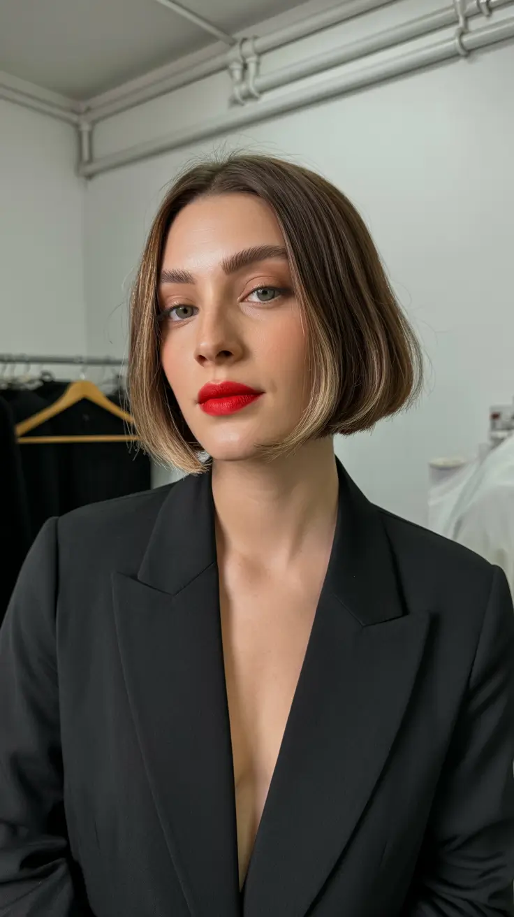 Cute hairstyle ideas 2026 French Bob with a Modern Edge