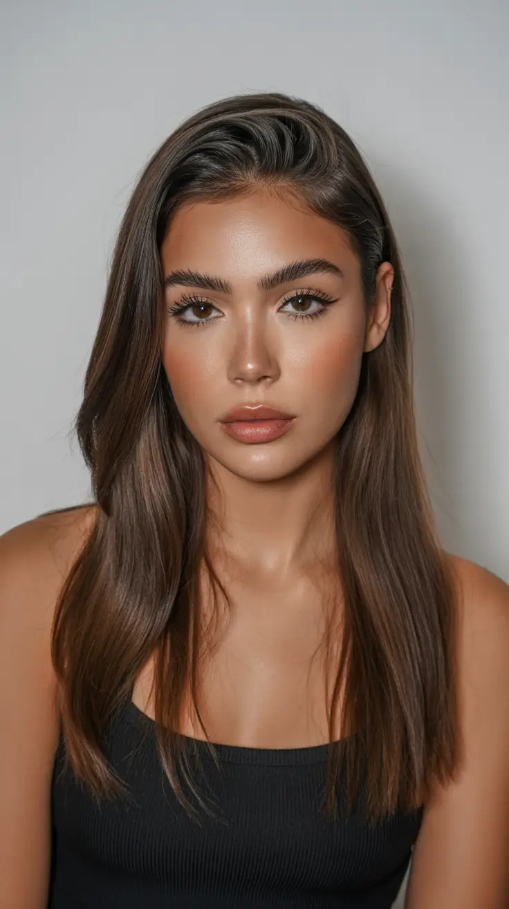 Cute hairstyle ideas 2026 Glossy Straight Layers